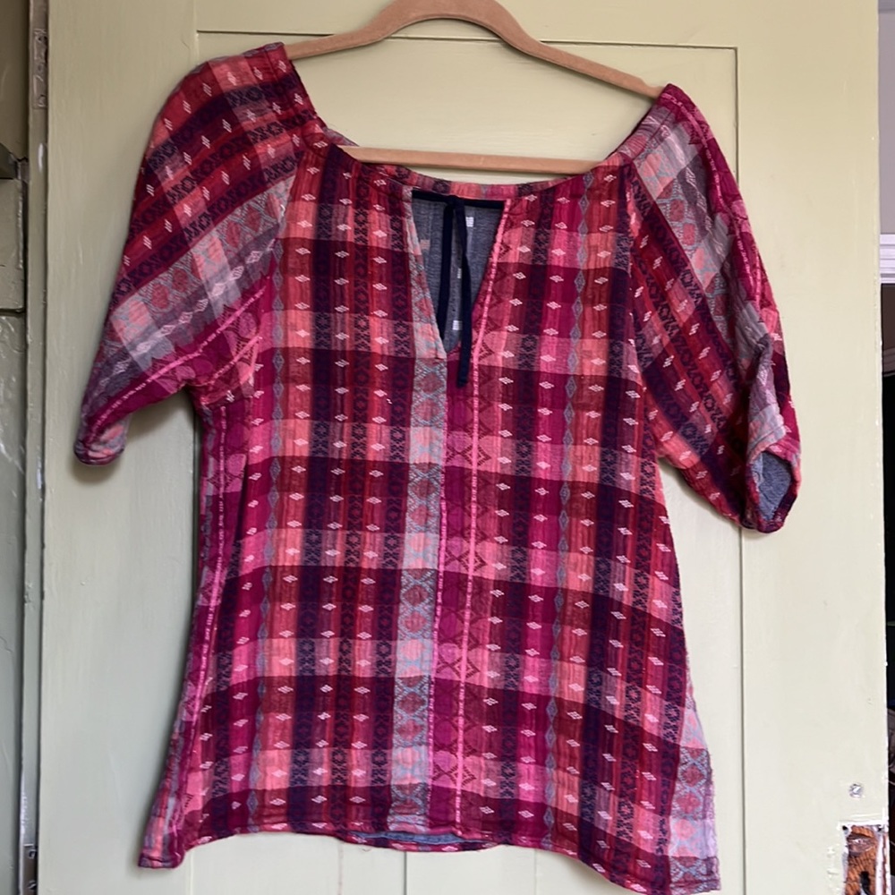 Ace & Jig tie front top